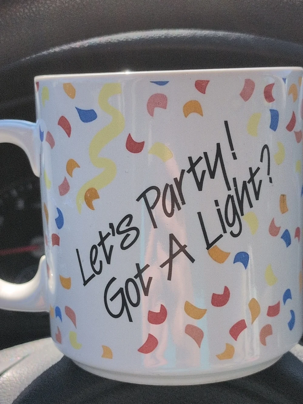 Garfield Enesco Celebration Ceramic Mug - Colorful Confetti Design 1978 July